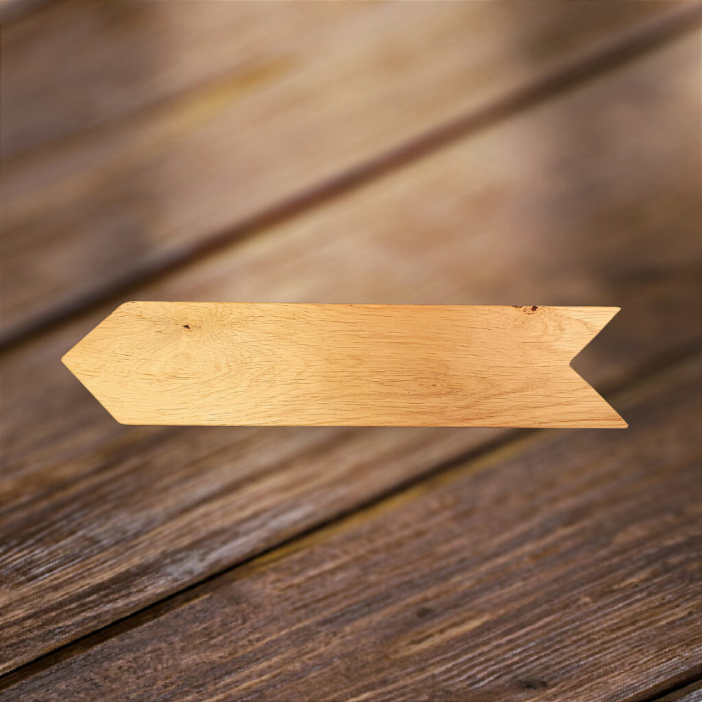 Holzschild Rohling aus Eichenholz - Chevron – Bild 2