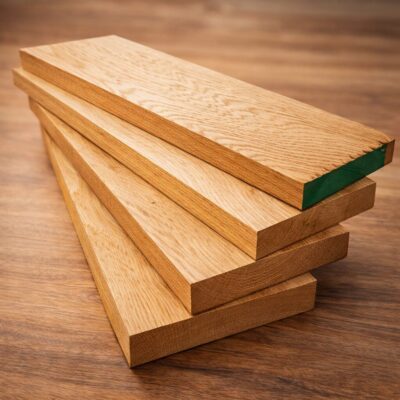 Bastelholz Eiche Massivholz Restholz Karton Box zum selber basteln Eichenbohlen Abschnitte Blockware Stammware Besäumt