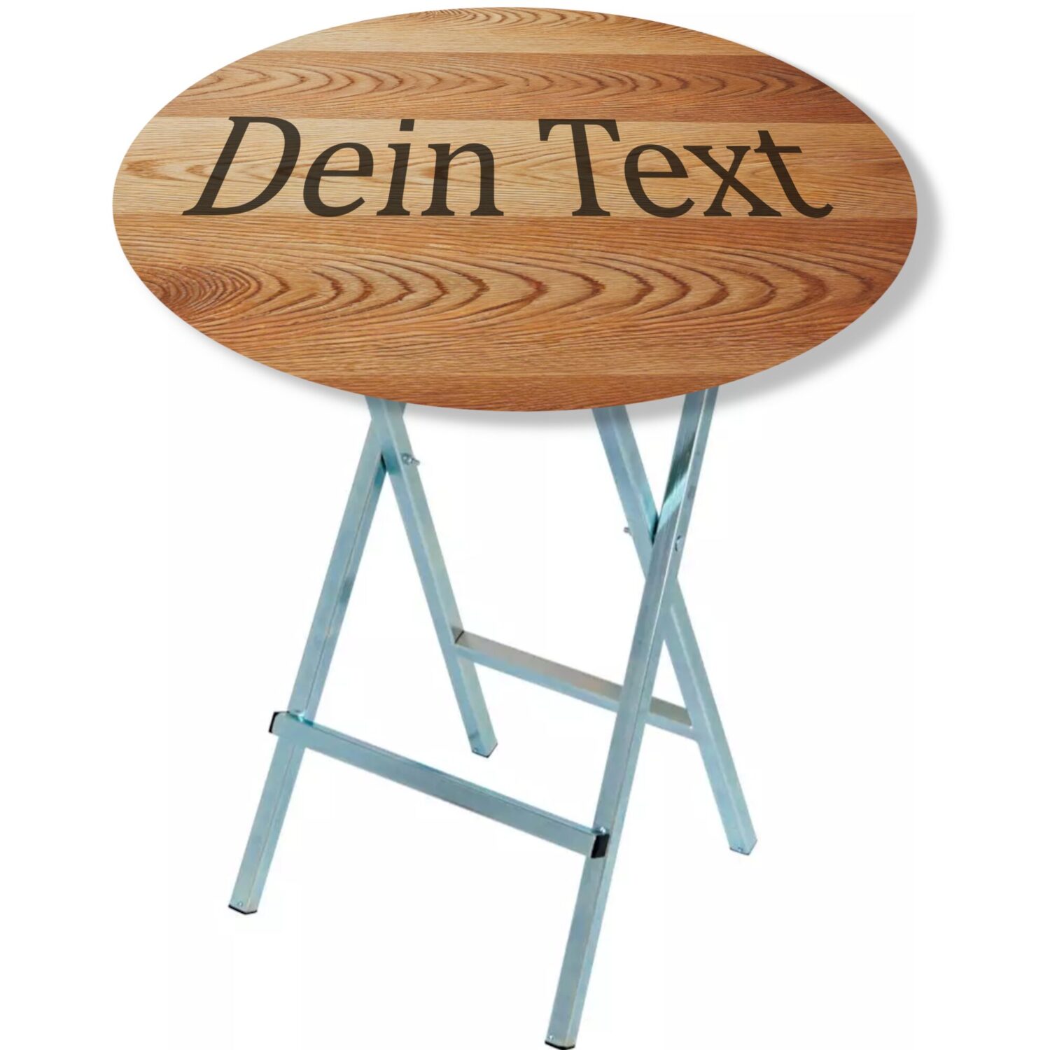 Stehtisch mit Gravur personalisieren selber designen