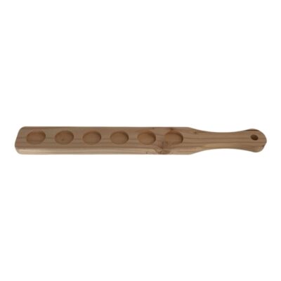 Schnapslatte aus Eiche oder Lärche mit sechs Schnapsgläsern, rustikales Holzbrett mit Gravur, handgemachtes Geschenk für Männer, perfekt für Geburtstage, Partys oder Junggesellenabschiede