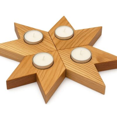 Adventskerzenhalter Holz, Chevron Stern Eiche, Weihnachtsdeko Holzstern, Teelichthalter Advent Holz, rustikale Adventsdeko, Adventskranz Alternative Holz, Sterne Teelichthalter Eichenholz, natürliche Weihnachtsdekoration, Holzstern mit Teelichtern, nachhaltige Adventsdeko, Weihnachtsdeko Landhausstil Holz, Adventskerzenhalter modern, skandinavische Weihnachtsdeko, Teelicht Stern Holz, Adventskerzenhalter Handarbeit, Holzdeko Weihnachten Eiche, Adventsdeko Couchtisch, Holzstern Deko Weihnachten, Adventskerzenhalter rustikal, ökologischer Weihnachtsdeko Stern