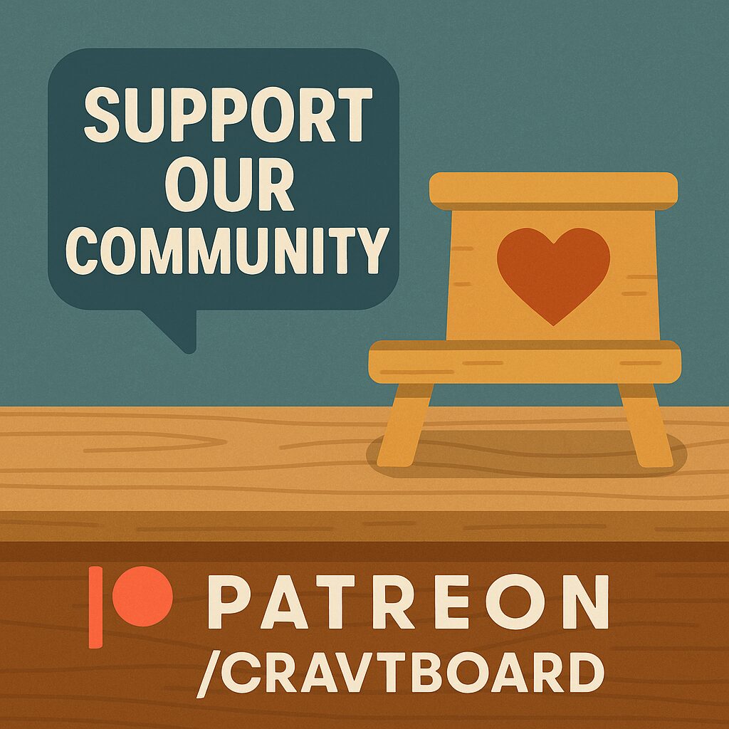 CRAVTBOARD Patreon Support News