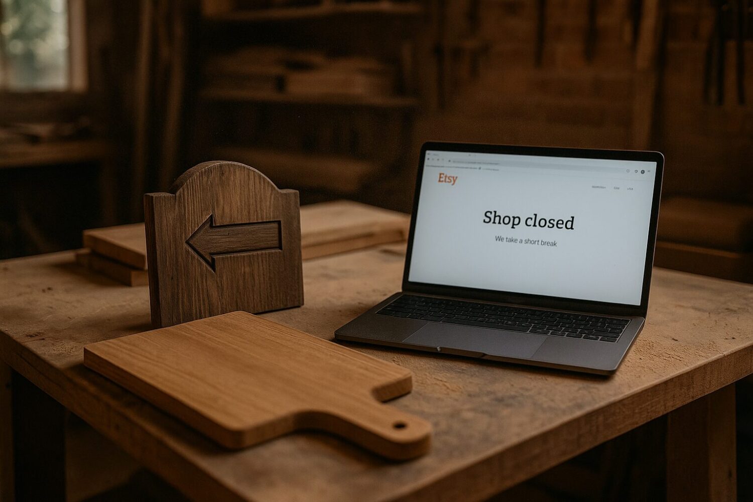 Etsy Shop geschlossen, Etsy Pause cravt.phnx.dev, Werkstatt Update Holz, nachhaltige Holzproduktion, Holzwerkstatt Deutschland, Etsy Alternative nachhaltige Produkte, Backbretter handmade, Wegweiser Schilder Holz, Holzdeko Werkstattfoto, Etsy Handwerk Deutschland, Etsy Shop Inaktiv, Werkstattfotografie Handwerk, Etsy Shop geschlossen Meldung, cravt.phnx.dev Werkstatt, nachhaltige Produktion Eiche, handgemachte Holzartikel, Holzmanufaktur Niedersachsen, Etsy Pause Handmade Shop, Holzhandwerk online, Eiche Produkte handmade, Holzdeko natürlich, Etsy Shop News, cravt.phnx.dev Holzprodukte, Backbrett Produktion, Etsy Alternative Shop