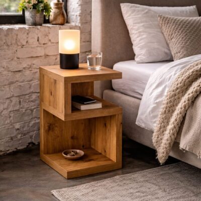 Beistelltisch Eiche, Nachttisch Eiche, Beistelltisch aus Eichenholz, Nachttisch aus Eiche, S Form Beistelltisch, S Beistelltisch Holz, Nachttisch modern Holz, Beistelltisch massiv, Holztisch klein, Beistelltisch minimalistisch, Design Beistelltisch Eiche, Nachttisch handmade, Beistelltisch handgemacht, Holztisch Schlafzimmer, Beistelltisch Wohnzimmer, Eichenholz Möbel, nachhaltige Möbel Holz, Massivholz Beistelltisch, Nachttisch massiv, kleiner Tisch Eiche