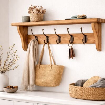 garderobe eiche, wandgarderobe holz, garderobe landhaus, garderobe mit ablage, holzgarderobe massiv, coat rack wood, rustic coat rack, oak wall rack, garderobe flur, garderobe 5 haken, garderobe massivholz, garderobe wand, entryway rack