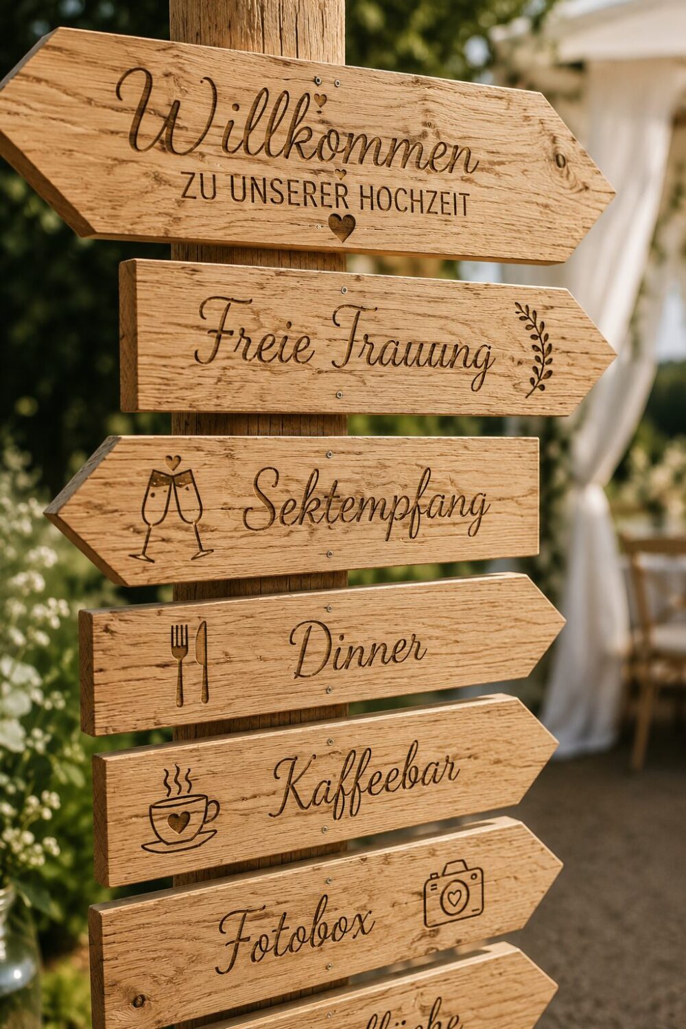 Hochzeits Wegweiser, Wegweiser Hochzeit Holz, Hochzeitsschilder Eiche, personalisierte Hochzeitsschilder, rustikale Hochzeit Deko, Boho Hochzeit Wegweiser, Vintage Hochzeit Schild, Wegweiser aus Holz, Eichenholz Wegweiser, Hochzeit Schild personalisiert, freie Trauung Deko, Gartenhochzeit Deko, Wedding Sign Holz, Hochzeitsdeko Landhausstil, rustikale Hochzeitsschilder, Holzschild Hochzeit, Wegweiser mit Pfahl, Hochzeit Wegweiser personalisiert, Wedding Direction Sign