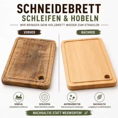 schneidebrett schleifen, cutting board restoration, hackblock service, schneidebrett restaurieren, wooden board refinishing, stirnholzbrett service, cutting board sanding, holzbrett aufarbeiten, chopping board repair, butcher block refinishing, schneidebrett reparatur, wood board restoration, cutting board service
