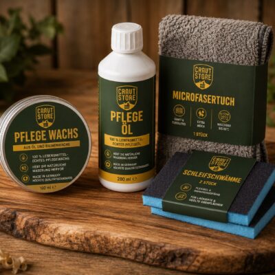 Holz Pflege Set, Holzpflege, Pflegeöl Holz, Holzwachs, Schneidebrett Pflege, Bienenwachs Holz, Holzöl, Möbelpflege, Pflege Set Holz, Holzpflege Geschenk, Made in Germany, lebensmittelecht, Holzpflege Premium